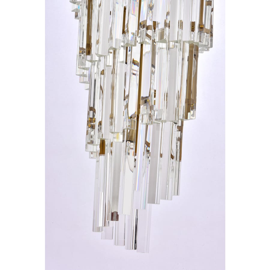 Elegant Lighting Sydney 35 Light 30" Wide Crystal Waterfall Chandelier