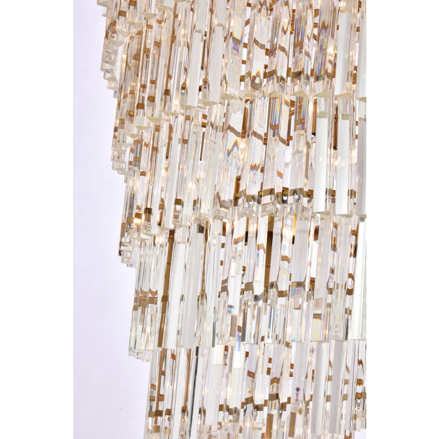 Elegant Lighting Sydney 42 Light 37" Wide Crystal Waterfall Chandelier