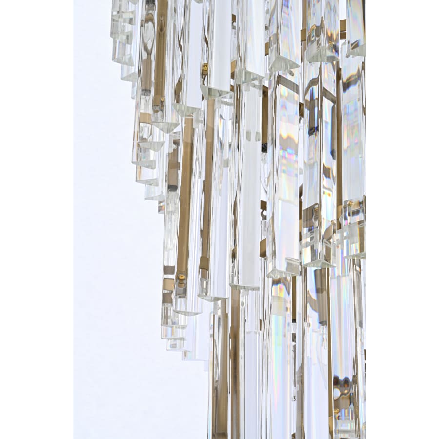 Elegant Lighting Sydney 58 Light 48" Wide Crystal Waterfall Chandelier
