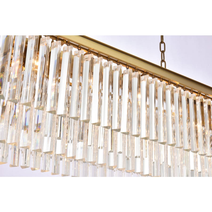Elegant Lighting Sydney 12 Light 40" Wide Crystal Waterfall Chandelier