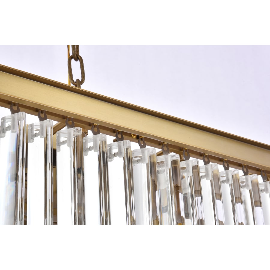 Elegant Lighting Sydney 12 Light 40" Wide Crystal Waterfall Chandelier