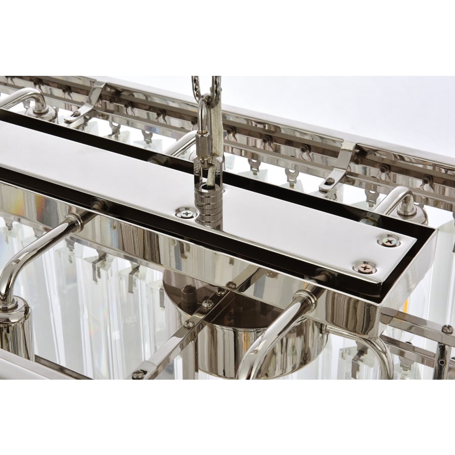 Elegant Lighting Sydney 12 Light 40" Wide Crystal Linear Chandelier with Clear Royal Cut Crystals