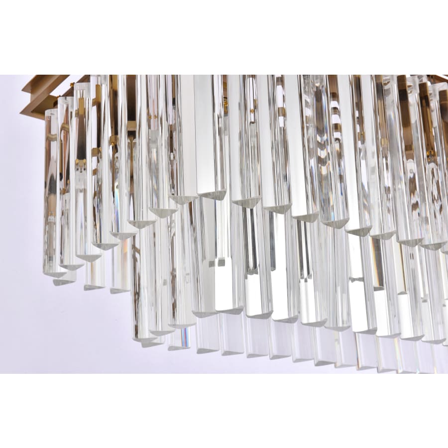 Elegant Lighting Sydney 12 Light 50" Wide Crystal Waterfall Chandelier