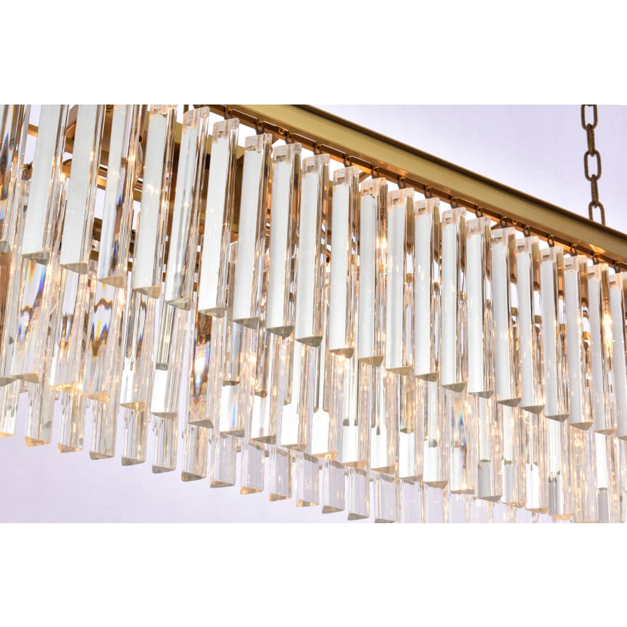 Elegant Lighting Sydney 12 Light 50" Wide Crystal Waterfall Chandelier