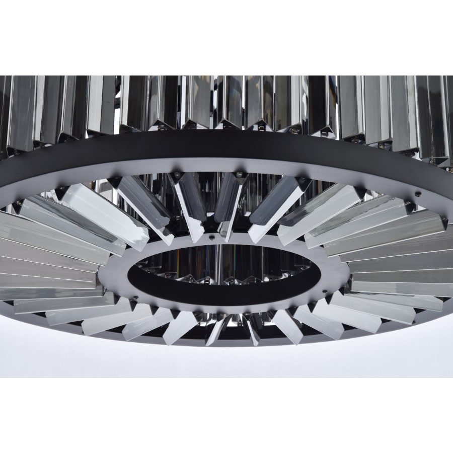 Elegant Lighting Chelsea 8 Light 28" Wide Crystal Drum Chandelier with Silver Shade Royal Cut Crystals