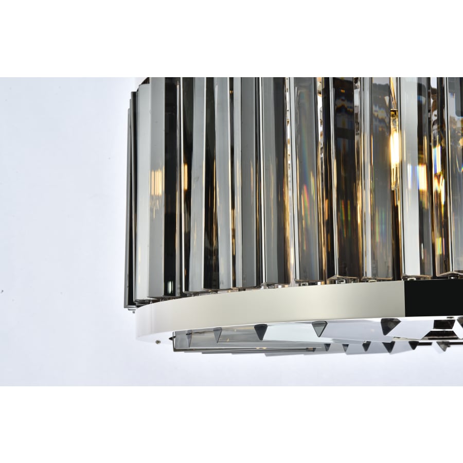 Elegant Lighting Chelsea 8 Light 28" Wide Crystal Drum Chandelier with Silver Shade Royal Cut Crystals