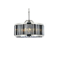 Elegant Lighting Chelsea 8 Light 28" Wide Crystal Drum Chandelier with Silver Shade Royal Cut Crystals