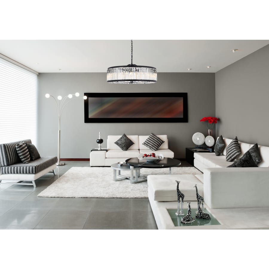 Elegant Lighting Chelsea 10 Light 44" Wide Crystal Drum Chandelier with Clear Royal Cut Crystals
