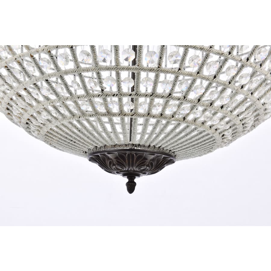Elegant Lighting Olivia 8 Light 36" Wide Crystal Globe Chandelier with Clear Royal Cut Crystals