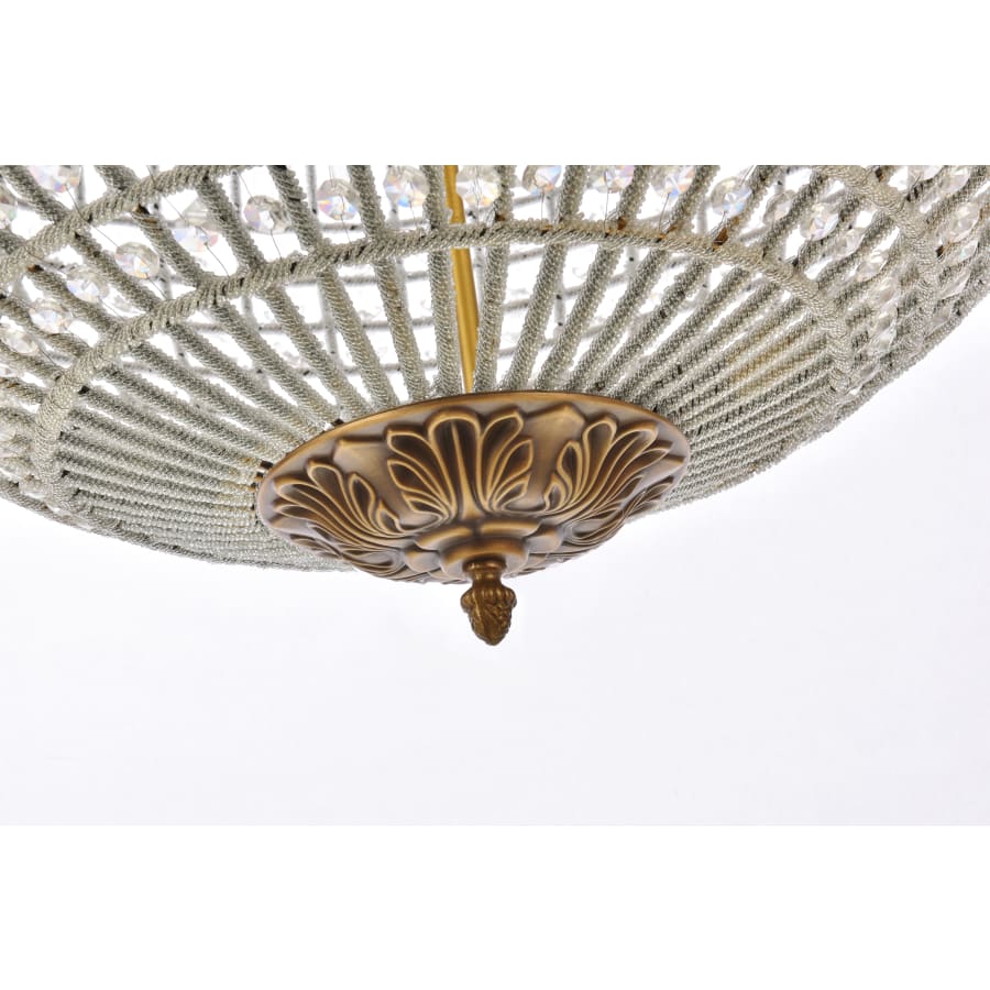 Elegant Lighting Olivia 8 Light 36" Wide Crystal Globe Chandelier with Clear Royal Cut Crystals