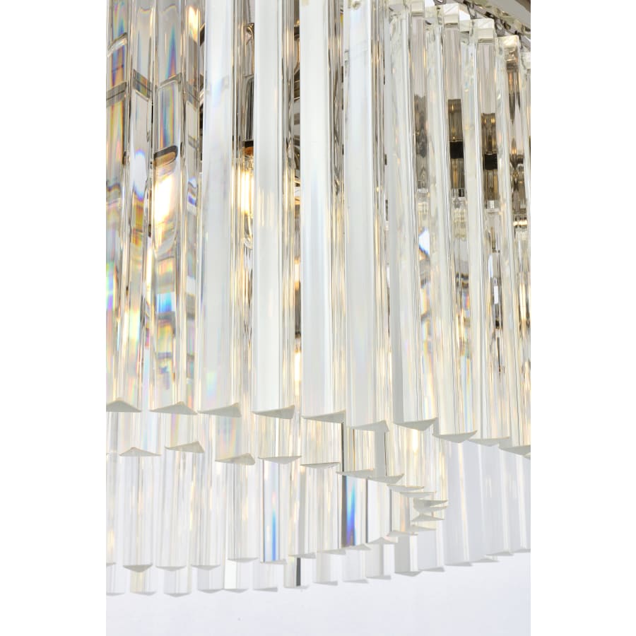 Elegant Lighting Sydney 8 Light 32" Wide Crystal Drum Chandelier with Clear Royal Cut Crystals