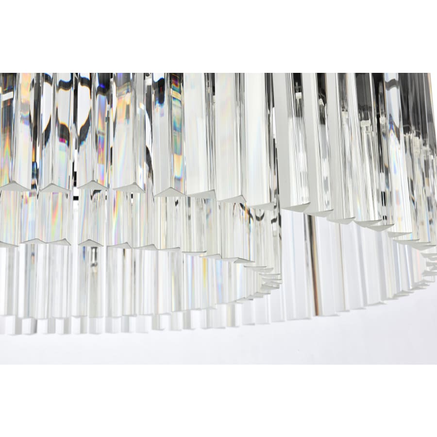 Elegant Lighting Sydney 10 Light 44" Wide Crystal Drum Chandelier with Clear Royal Cut Crystals