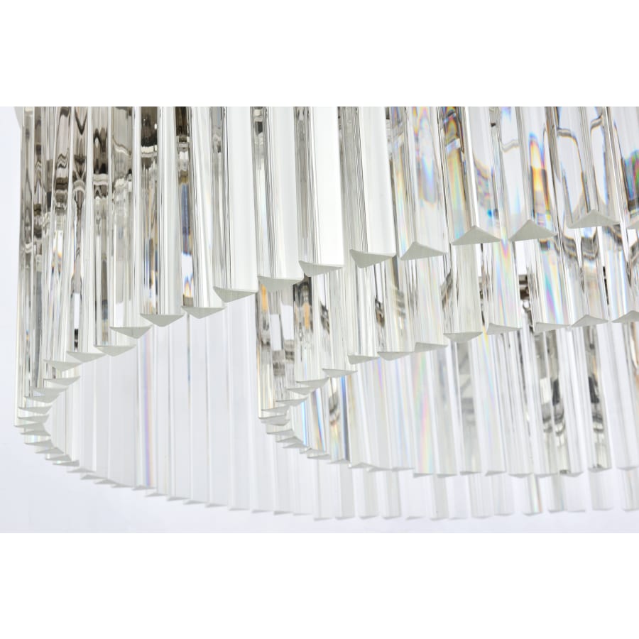 Elegant Lighting Sydney 10 Light 44" Wide Crystal Drum Chandelier with Clear Royal Cut Crystals