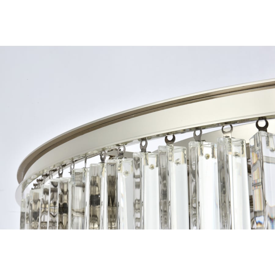 Elegant Lighting Sydney 10 Light 44" Wide Crystal Drum Chandelier with Clear Royal Cut Crystals