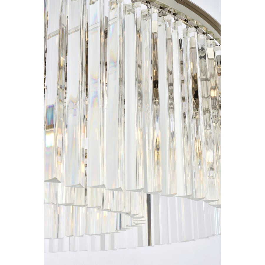 Elegant Lighting Sydney 10 Light 44" Wide Crystal Drum Chandelier with Clear Royal Cut Crystals