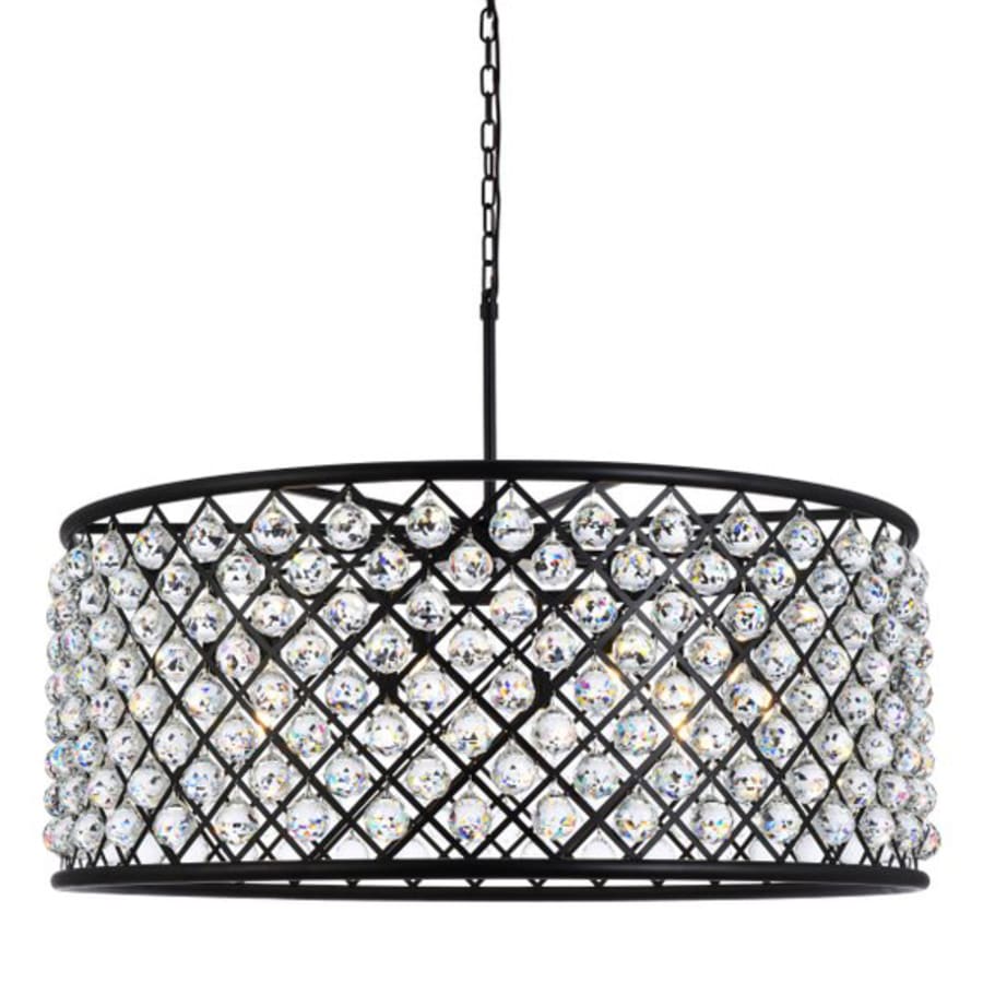 Elegant Lighting Madison 10 Light 44" Wide Crystal Drum Chandelier with Clear Royal Cut Crystals