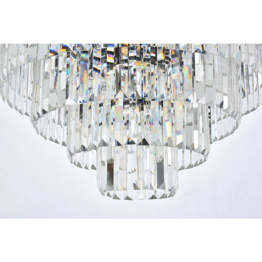 Elegant Lighting Sydney 33 Light 44" Wide Crystal Chandelier with Clear Royal Cut Crystals
