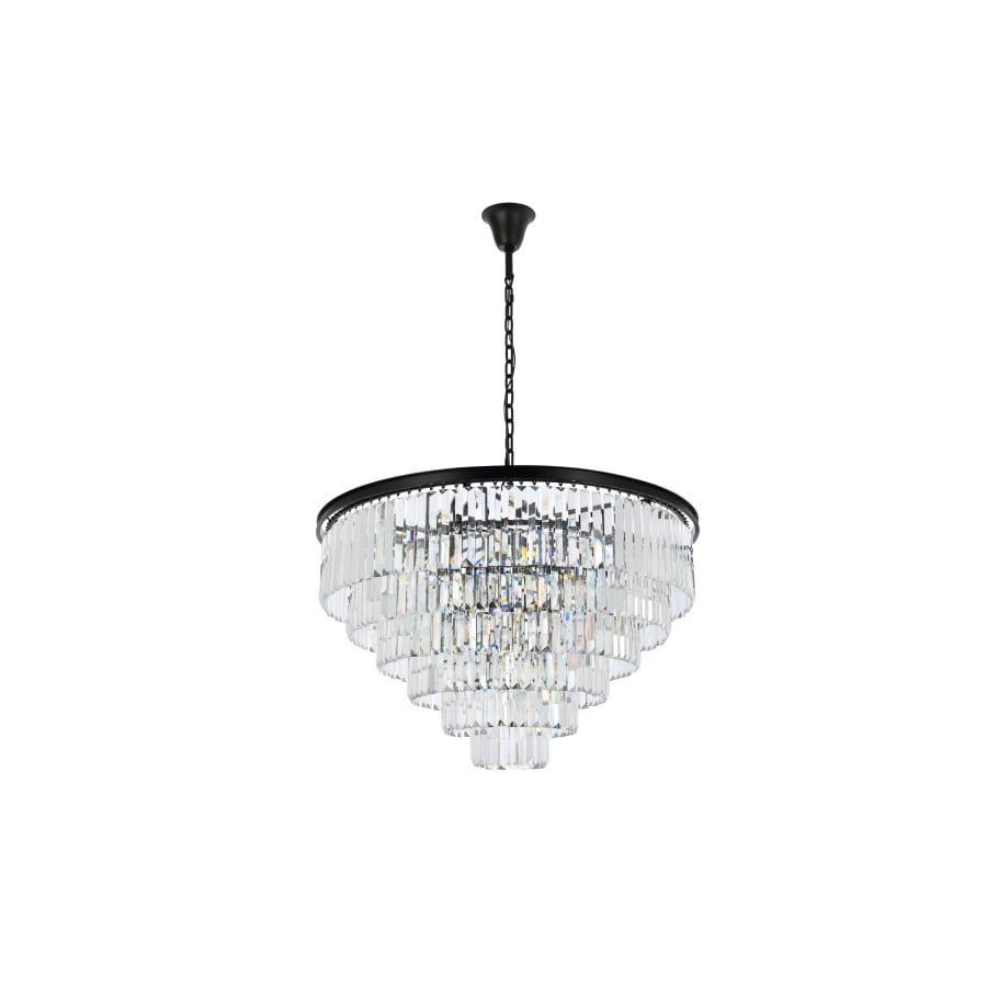 Elegant Lighting Sydney 33 Light 44" Wide Crystal Chandelier with Clear Royal Cut Crystals
