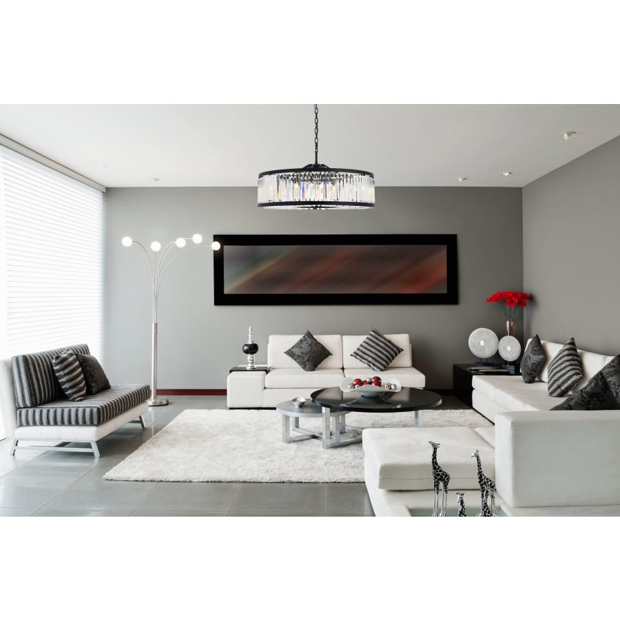 Elegant Lighting Chelsea 10 Light 44" Wide Crystal Drum Chandelier with Clear Royal Cut Crystals