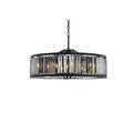 Elegant Lighting Chelsea 10 Light 44" Wide Crystal Drum Chandelier with Silver Shade Royal Cut Crystals
