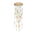 Elegant Lighting Weston 25 Light 42" Wide LED Crystal Multi Light Pendant with Clear Crystal Accents