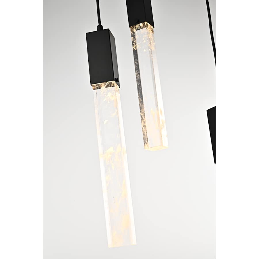Elegant Lighting Aurora 42" Wide Crystal Linear Pendant