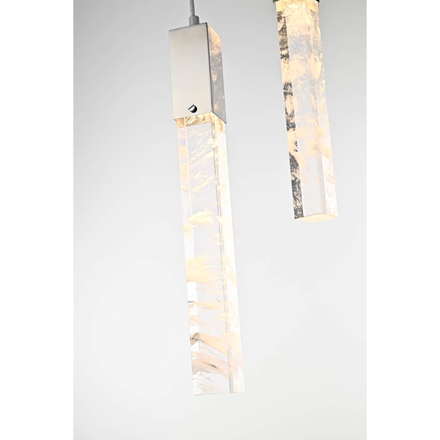 Elegant Lighting Aurora 42" Wide Crystal Linear Pendant