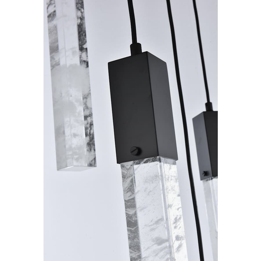 Elegant Lighting Aurora 26" Wide Crystal Multi Light Pendant