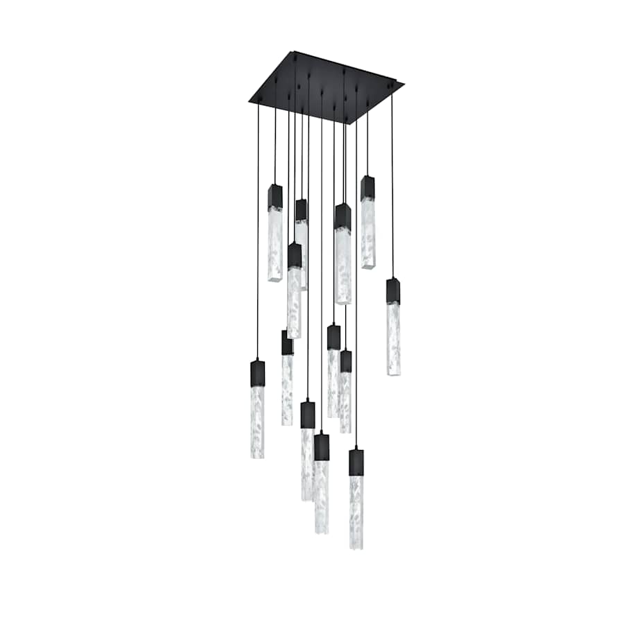 Elegant Lighting Aurora 26" Wide Crystal Multi Light Pendant