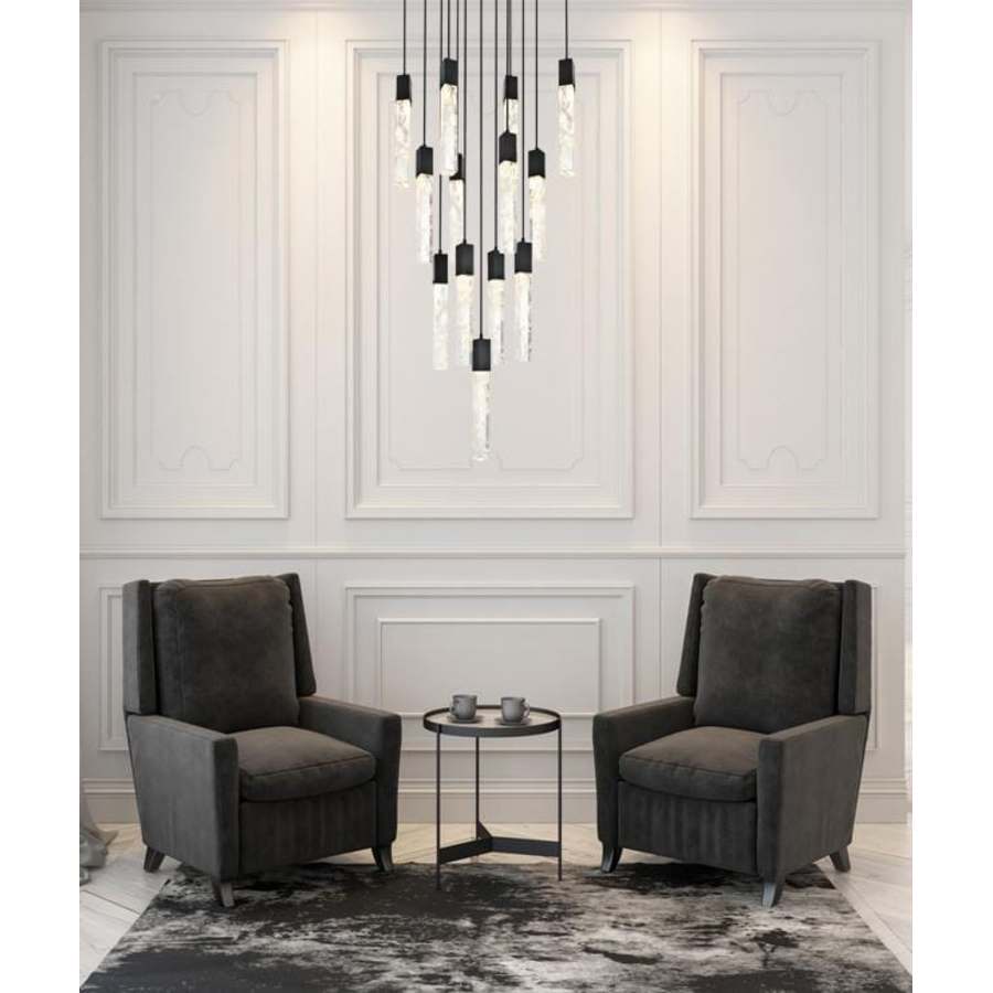 Elegant Lighting Aurora 26" Wide Crystal Multi Light Pendant