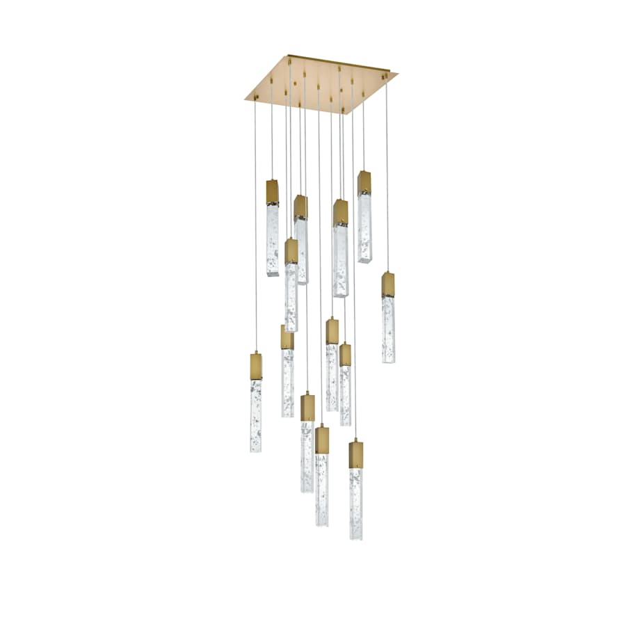 Elegant Lighting Aurora 26" Wide Crystal Multi Light Pendant