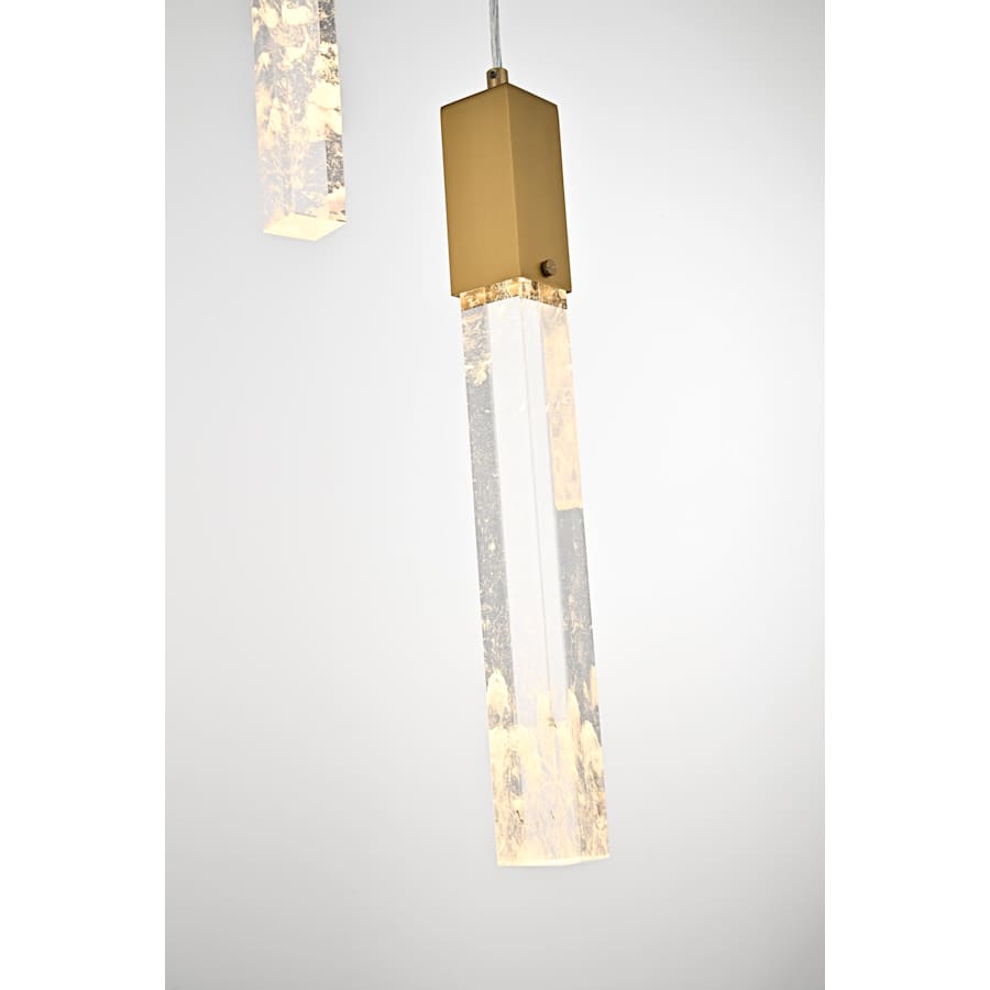 Elegant Lighting Aurora 30" Wide Crystal Multi Light Pendant