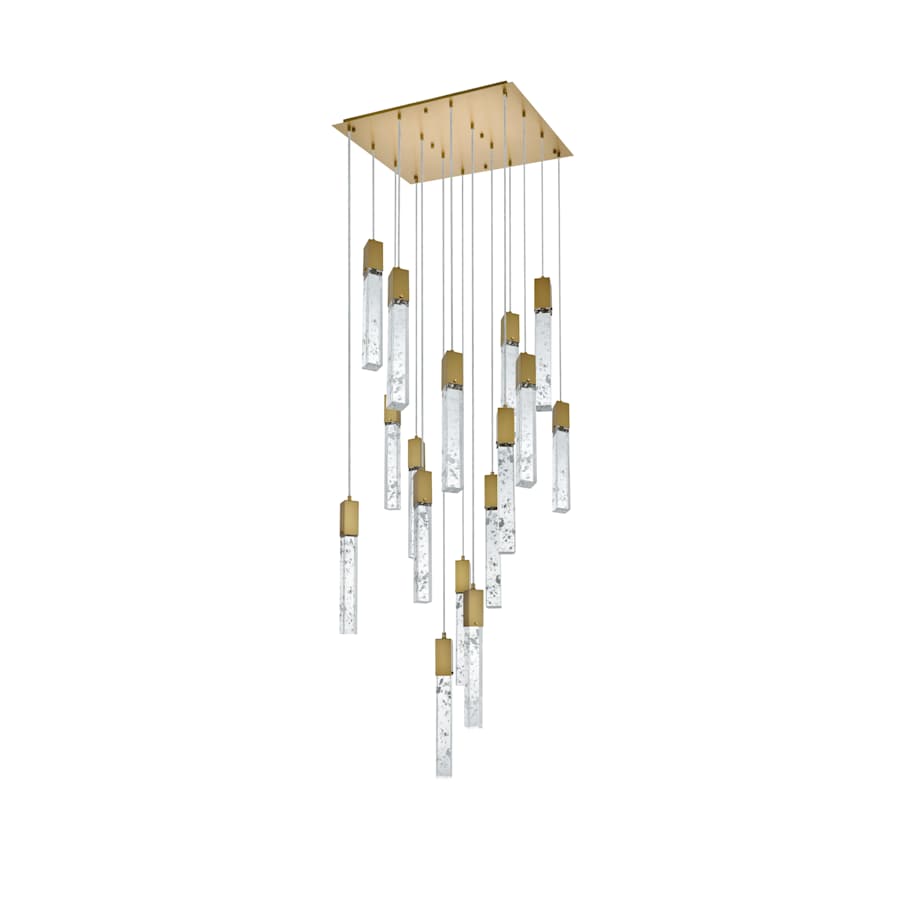 Elegant Lighting Aurora 30" Wide Crystal Multi Light Pendant