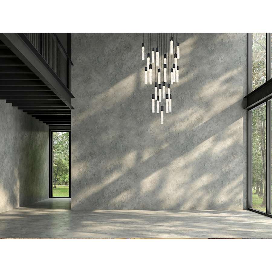 Elegant Lighting Aurora 30" Wide Crystal Multi Light Pendant