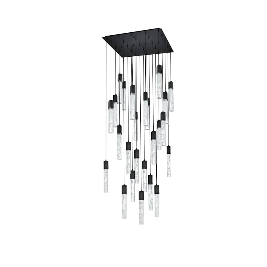 Elegant Lighting Aurora 30" Wide Crystal Multi Light Pendant