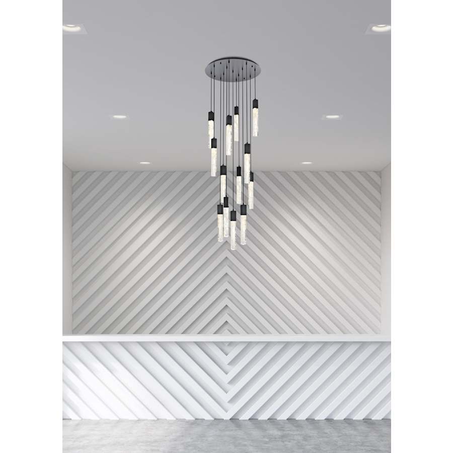 Elegant Lighting Aurora 30" Wide Crystal Chandelier