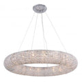 Elegant Lighting Paris 20 Light 52" Wide Crystal Ring Chandelier with Clear Royal Cut Crystals