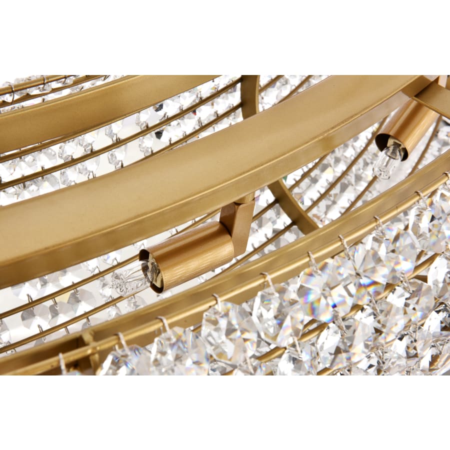 Elegant Lighting Paris 24 Light 59" Wide Crystal Ring Chandelier with Clear Royal Cut Crystals