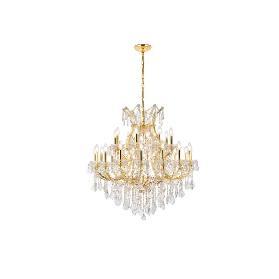 Elegant Lighting Maria Theresa 24 Light 36" Wide Crystal Chandelier with Clear Royal Cut Crystals