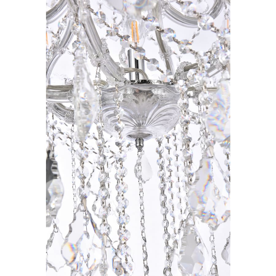 Elegant Lighting Maria Theresa 28 Light 38" Wide Crystal Chandelier with Clear Royal Cut Crystals