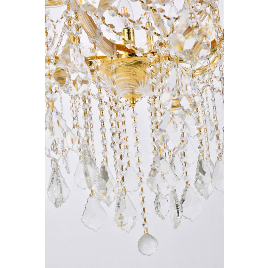 Elegant Lighting Maria Theresa 28 Light 38" Wide Crystal Chandelier with Clear Royal Cut Crystals