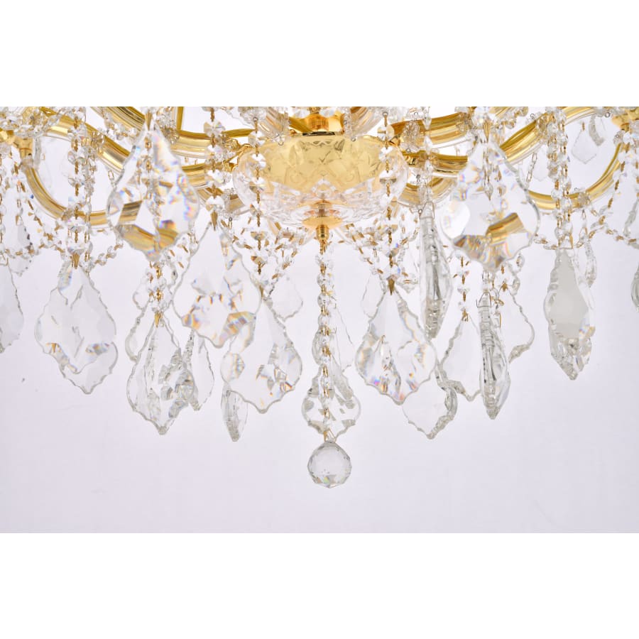 Elegant Lighting Maria Theresa 36 Light 46" Wide Crystal Chandelier with Clear Royal Cut Crystals