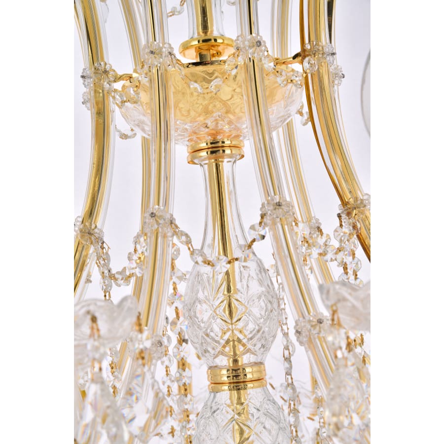 Elegant Lighting Maria Theresa 36 Light 46" Wide Crystal Chandelier with Clear Royal Cut Crystals