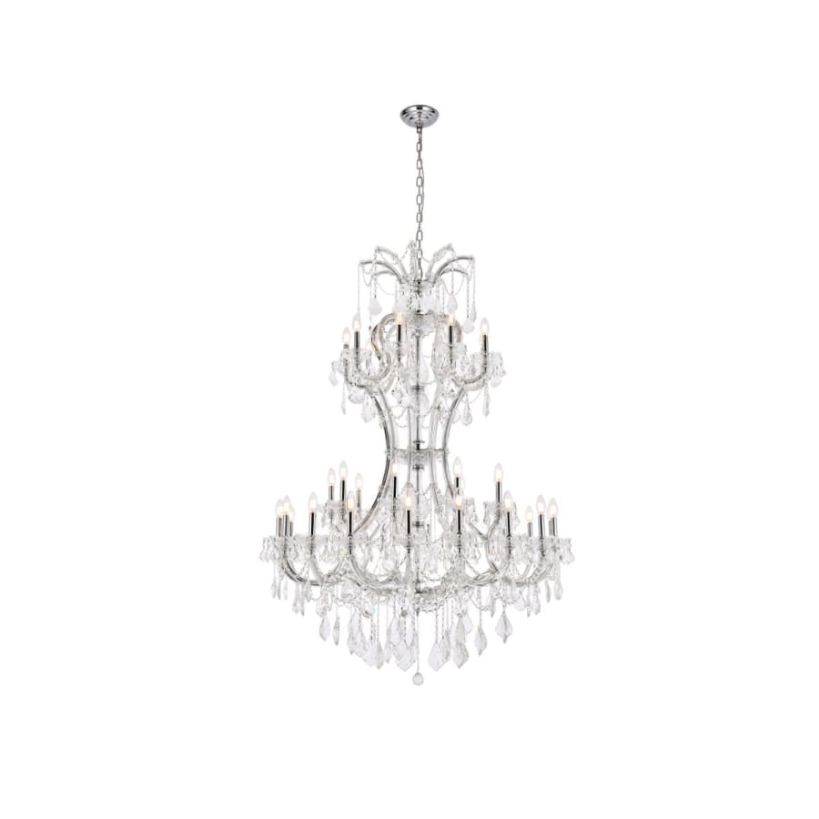 Elegant Lighting Maria Theresa 36 Light 46" Wide Crystal Chandelier with Clear Royal Cut Crystals