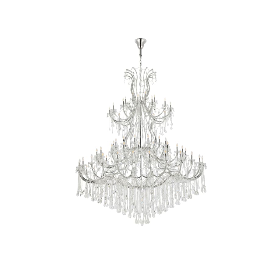 Elegant Lighting Maria Theresa 84 Light 96" Wide Crystal Chandelier with Clear Royal Cut Crystals