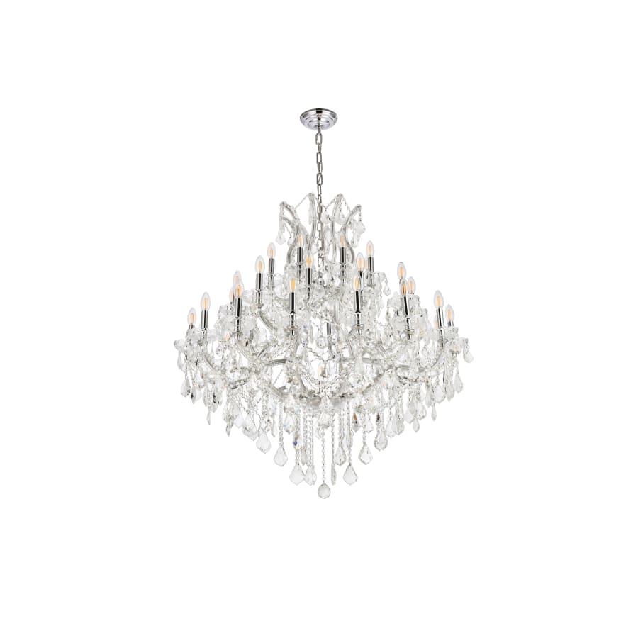Elegant Lighting Maria Theresa 37 Light 44" Wide Crystal Chandelier with Clear Royal Cut Crystals