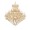 Elegant Lighting Maria Theresa 37 Light 44" Wide Crystal Chandelier with Golden Teak Royal Cut Crystals