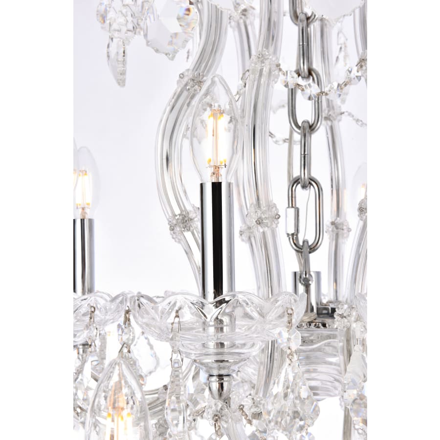 Elegant Lighting Maria Theresa 49 Light 46" Wide Crystal Chandelier with Clear Royal Cut Crystals
