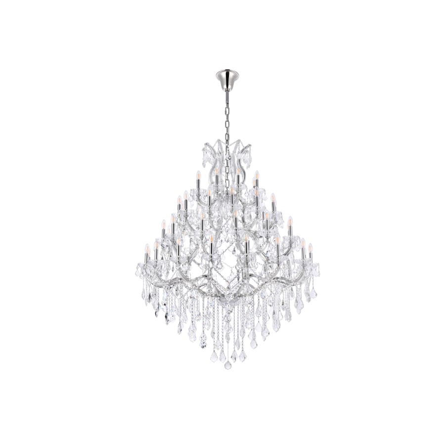 Elegant Lighting Maria Theresa 49 Light 46" Wide Crystal Chandelier with Clear Royal Cut Crystals