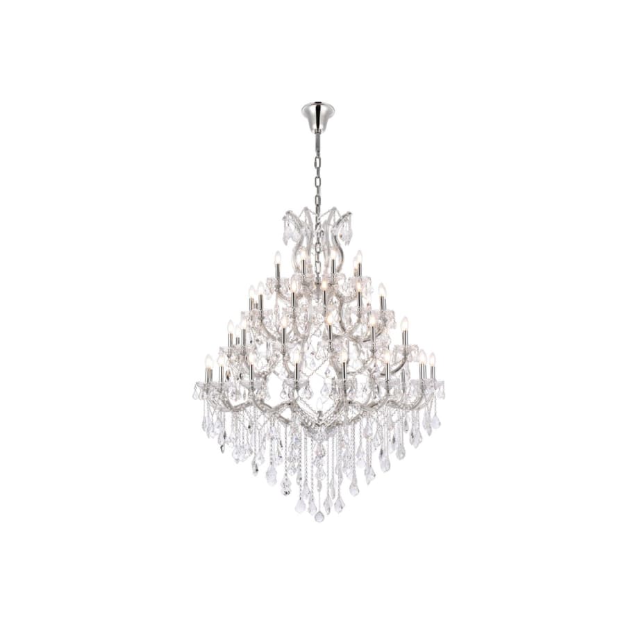 Elegant Lighting Maria Theresa 49 Light 46" Wide Crystal Chandelier with Clear Royal Cut Crystals